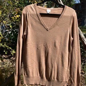A New Day Beige V-neck Sweater